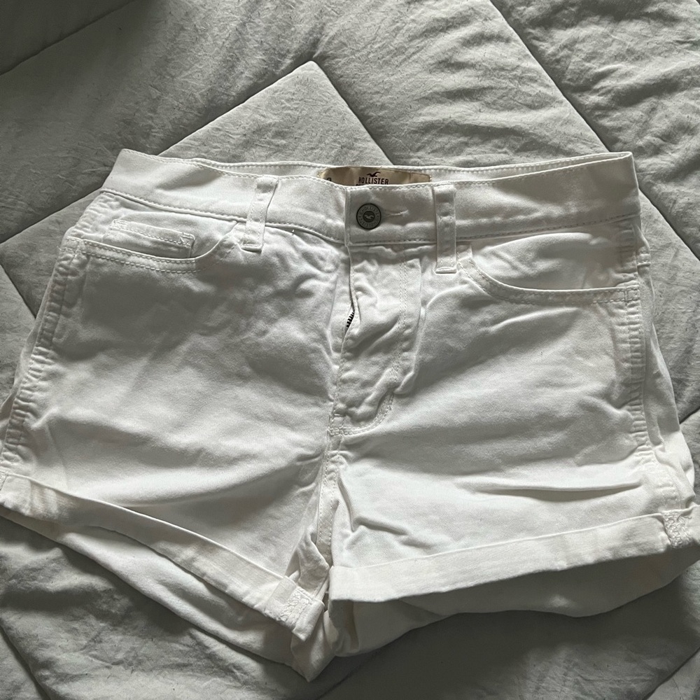White jean short